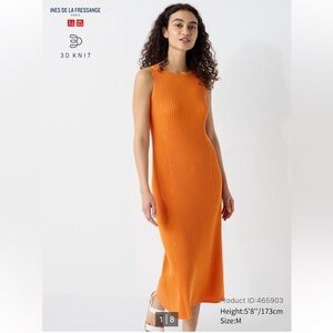 Uniqlo 3D Knit Ribbed Sleeveless
Dress